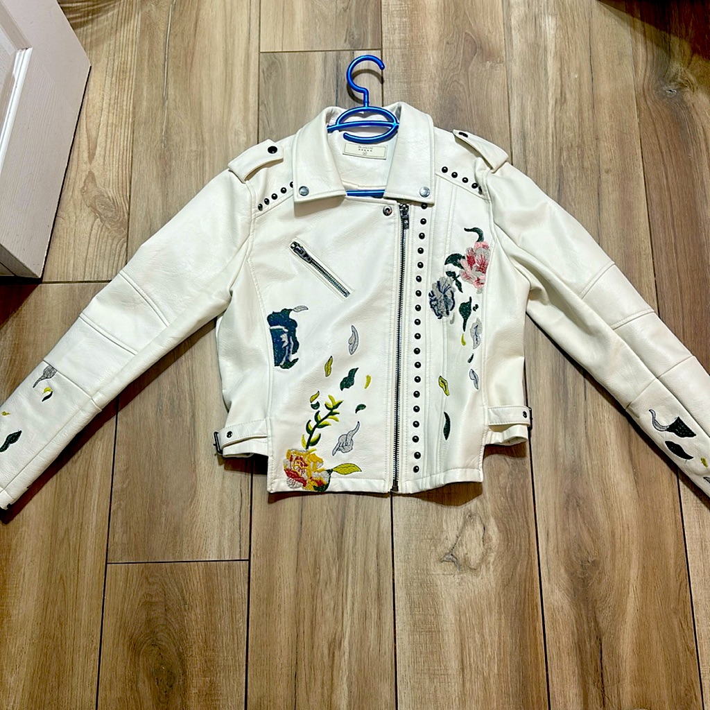 Embordered Bomber Jacket